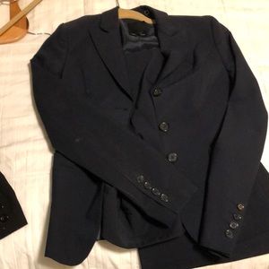 Navy blue pant suit